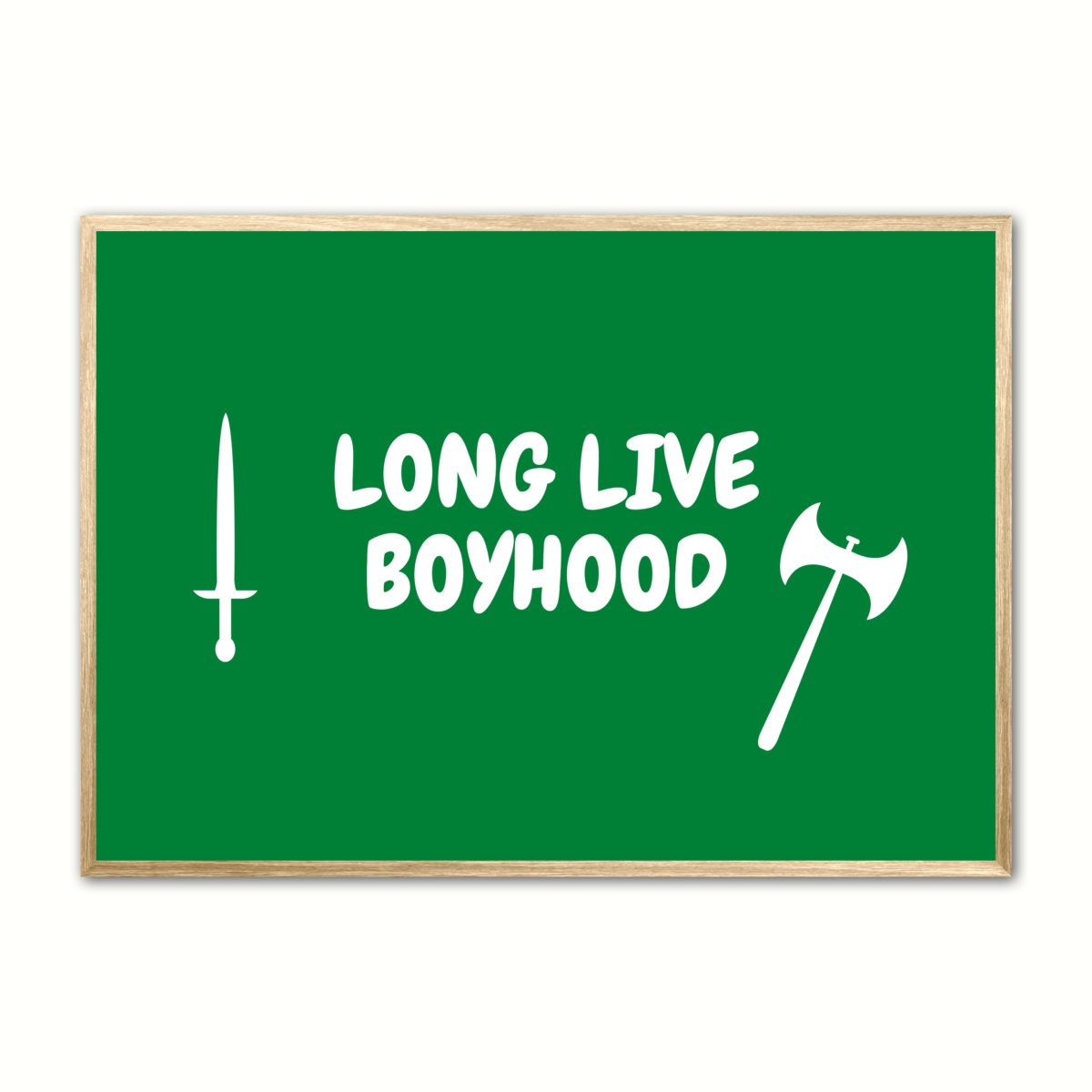 long-live-boyhood-gr-n-tekstplakater-nyplakat-dk