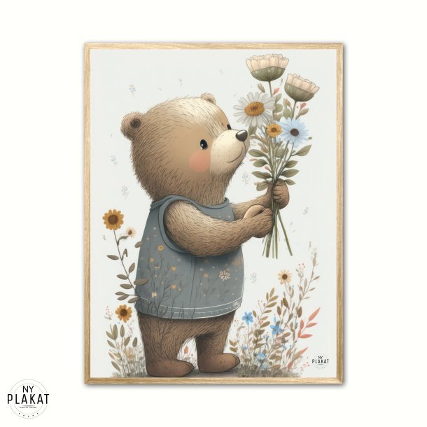 Blomstertid  Nr. 2 - Illustration  50 x 70 cm (B2)