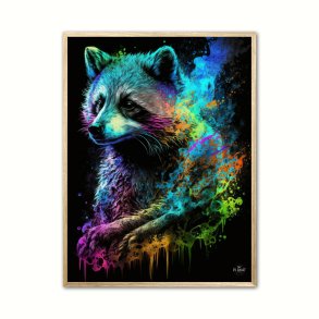 Vaskebjrn plakat 2 - Dyr