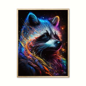 Vaskebjrn plakat 1 - Dyr