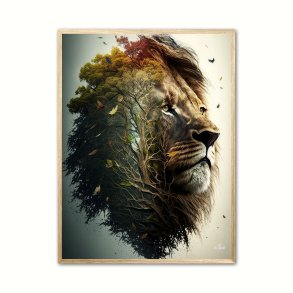 The forest lion plakat