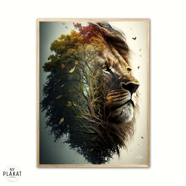 The forest lion plakat