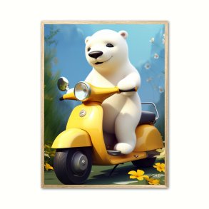 Isbjrn p scooter Nr. 2 - Fantasi