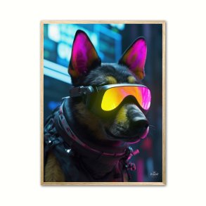 Hund 4 - Cyberpunk plakat