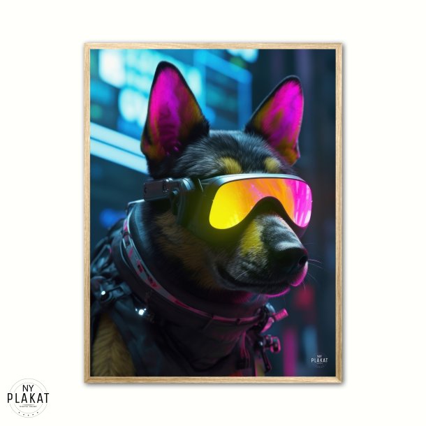 Hund 4 - Cyberpunk plakat