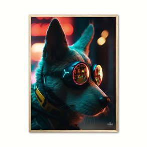 Hund 3 - Cyberpunk plakat