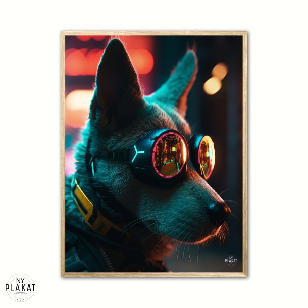 Hund 3 - Cyberpunk plakat