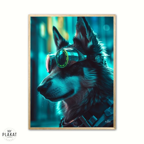 Hund 2 - Cyberpunk plakat