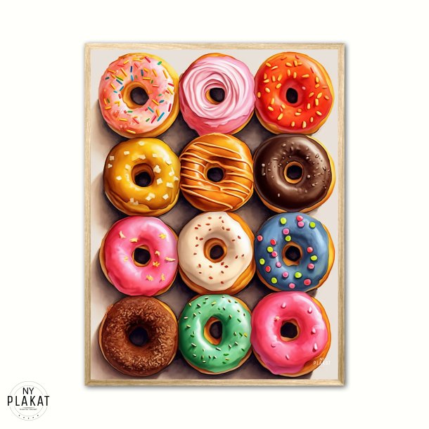 Donuts Familiepakken - Plakat
