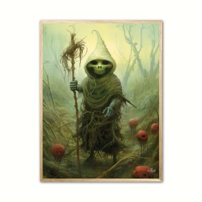 The Spooky Green Trickster - Fantasi plakat