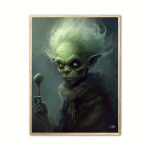 The Haunting Gnomish Sorcerer - Fantasi plakat