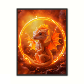 Orange Baby Drage Plakat 3