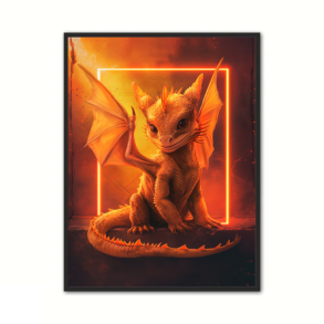 Orange Baby Drage Plakat 4