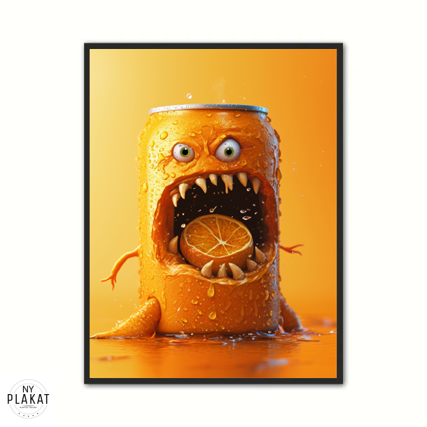 Orange Monster P Dse 4 - Gamer Plakat