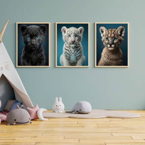 Dyr Bl Baggrund - Plakatst