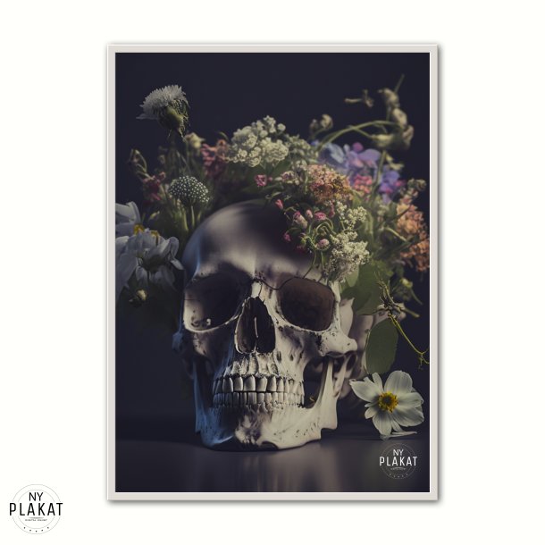 Skull With Flowers No. 3