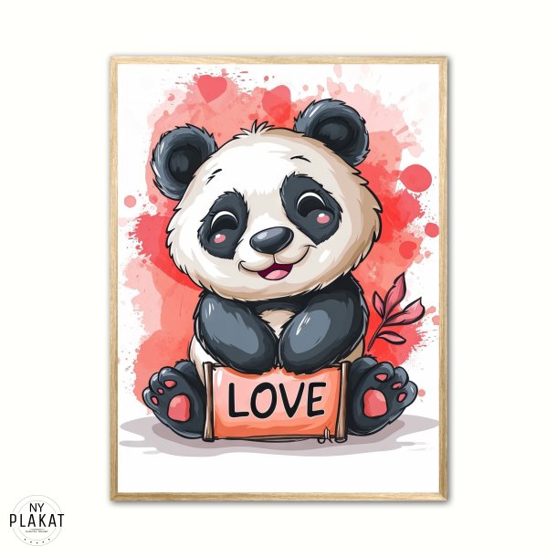 Panda Plakat 14 - Love