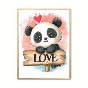 Panda Plakat 13 - Love