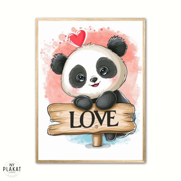 Panda Plakat 13 - Love