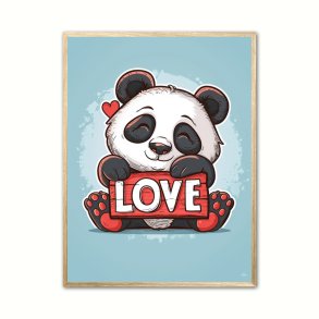 Panda Plakat 10 - Love