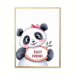 Panda Plakat 9 - Best Friend