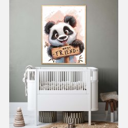 Panda Plakat 8 - Best Friend
