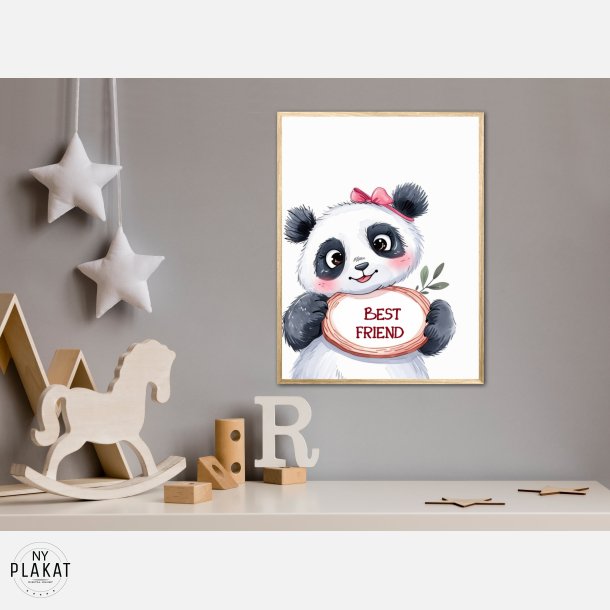Panda Plakat 9 - Best Friend