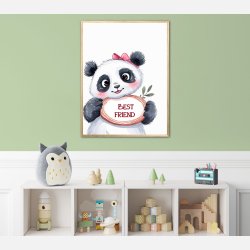 Panda Plakat 9 - Best Friend