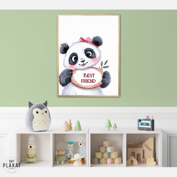 Panda Plakat 9 - Best Friend