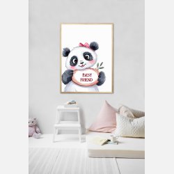 Panda Plakat 9 - Best Friend