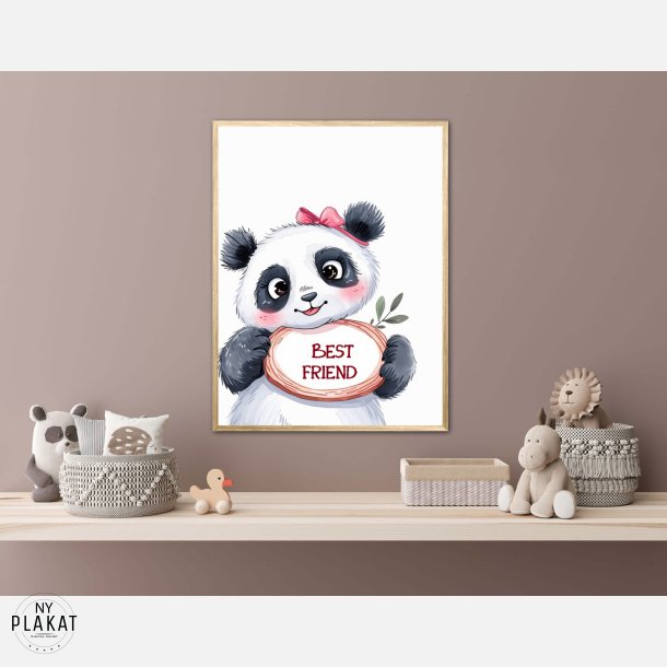Panda Plakat 9 - Best Friend