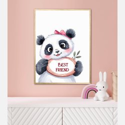 Panda Plakat 9 - Best Friend