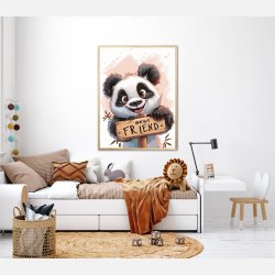 Panda Plakat 8 - Best Friend