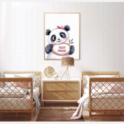 Panda Plakat 9 - Best Friend