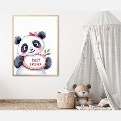Panda Plakat 9 - Best Friend