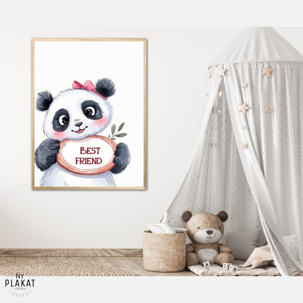 Panda Plakat 9 - Best Friend