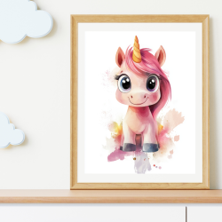 Enhjrning Plakat 27 - Brneplakat