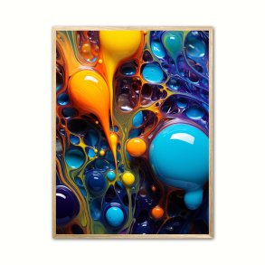 Farvernes Vkkelse - Abstrakt Plakat