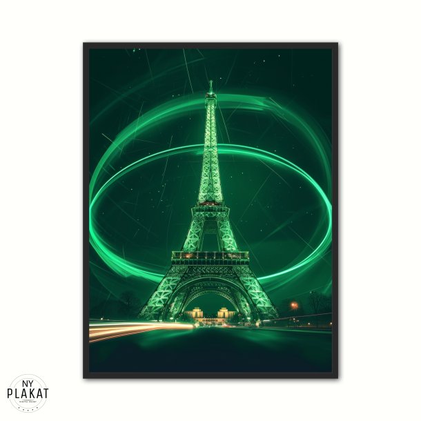 Eiffel Ring Blitz - Grn plakat