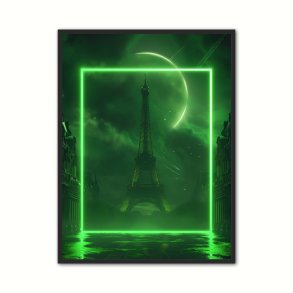 Parisian Neon Square - Grn plakat