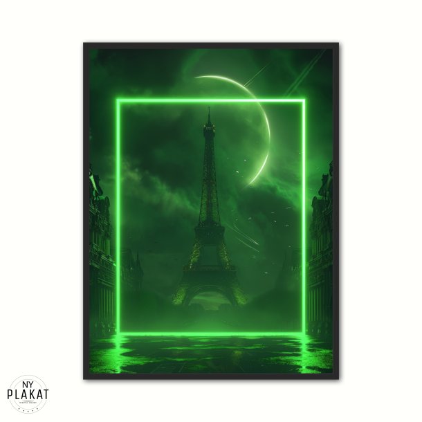 Parisian Neon Square - Grn plakat