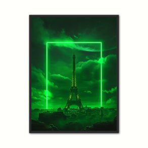 Square Eiffel Beam - Grn plakat