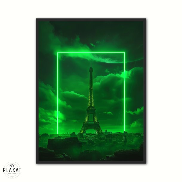 Square Eiffel Beam - Grn plakat