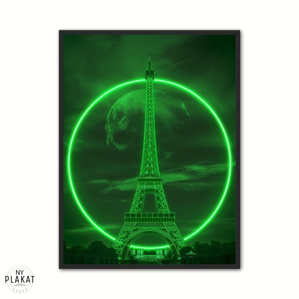 Neon Eclips ved Eiffel - Grn