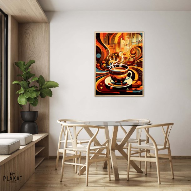 Kaffe Abstrakt - Plakat Nr. 9