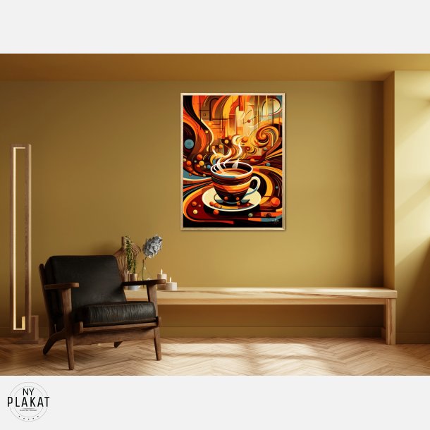 Kaffe Abstrakt - Plakat Nr. 9