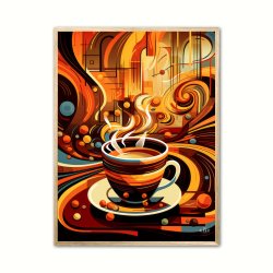 Kaffe Abstrakt - Plakat Nr. 9