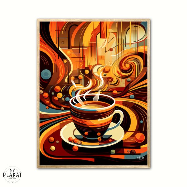 Kaffe Abstrakt - Plakat Nr. 9