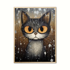 Kat 2 Plakat - Vandfarve Effekt 