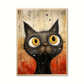 Kat 3 Plakat - Vandfarve Effekt 